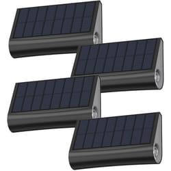 Lot de 4 lampes murales solaires twily Noir Plastique H6,3cm