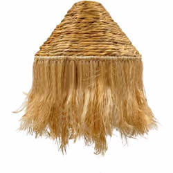 ABAT JOUR : LEONORA INDOOR est fabriqué en jacinthe d'eau et fibre de bananier. Cet abat-jour se distingue par son design boh ...