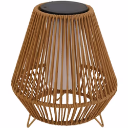 LANTERNE SOLAIRE LED : SALOMEA SMALL est une lanterne solaire en rotin. Elle dispose d'une base LED solaire rechargeable SUNN ...