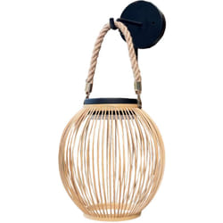 Applique solaire isaline Bois Bambou H25cm