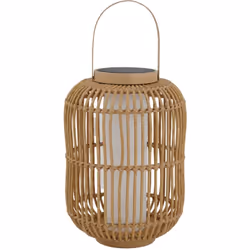 LANTERNE SOLAIRE LED : MARIEL SMALL est une lanterne solaire en rotin. Elle dispose d'une base LED solaire rechargeable SUNNY ...