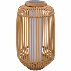 LANTERNE SOLAIRE LED : MARIEL TALL est une lanterne solaire en rotin. Elle dispose d'une base LED solaire rechargeable SUNNY ...