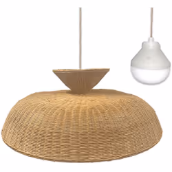 Suspension nomade darma nomad Beige Rotin D80 cm