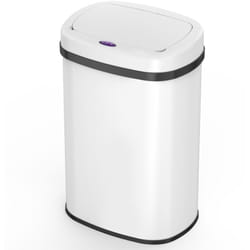 Kitchen Move - Poubelle de cuisine automatique majestic Blanc Acier inoxydable 58 l
