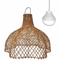SUSPENSION EN ROTIN : La suspension ARIA NOMAD, issue de l'artisanat, est fabriquée en rotin naturel. C'est une fibre à la fo ...