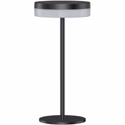 LAMPE DE TABLE SOLAIRE LED : VIVIA MINI SOLAR est une lampe de table solaire en aluminium, elle se distingue par son design o ...