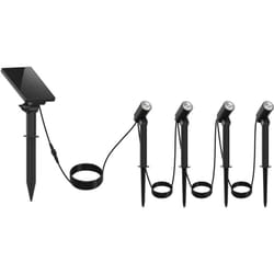 Lumisky - Lot de 4 Spots solaires led roundy Noir Plastique H27cm