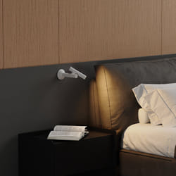 Lampe Murale Led Zoom Blanc Aluminium 17 Cm
