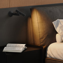 Lampe Murale Led Zoom Wall Noir Aluminium 17 Cm