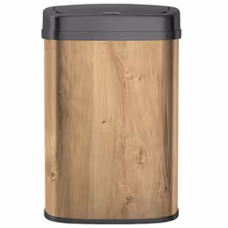 Poubelle automatique inox MAJESTIC bois 58L