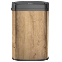 Poubelle automatique inox MAJESTIC bois 58L