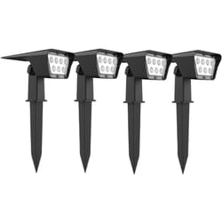 Lumisky - Lot de 4 spots solaires curtis Noir Plastique 200LM