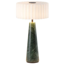 Lampe de table sans fil en marbre BLOK Vert H30cm