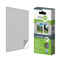 Moustiquaire - EASY LIFE - 130 x 150 cm - Auto-agrippante - Maille polyester blanche - Ajustable