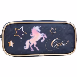 Trousse scolaire - Bagtrotter - Cybel - Licorne Bleue - 23x5x10 cm - Zippée