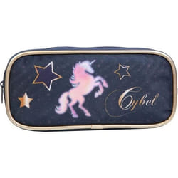 Trousse scolaire - Bagtrotter - Cybel - Licorne Bleue - 23x5x10 cm - Zippée