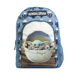 Sac à dos - Bagtrotter - Baby Yoda - 37 cm - Bleu et Beige - Enfant Primaire
