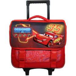 Cartable à roulettes Disney Cars Rouge - BAGTROTTER - 38 cm - Enfant - Garçon