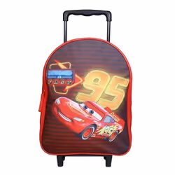 Sac à dos à roulettes - Disney - Cars Rouge - Dimensions L25 x l11 x H31 cm - Pour enfant - Maternelle