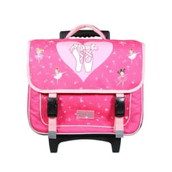 Cartable à roulettes - Bagtrotter - Phileas Rose Danseuses - Enfant - Synthétique