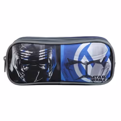Trousse scolaire - Disney - Star Wars - 2 compartiments - Bleu - Polyester