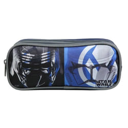 Trousse scolaire - Disney - Star Wars - 2 compartiments - Bleu - Polyester