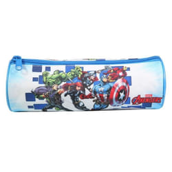 Trousse scolaire - Marvel - Avengers - Ronde - Bleue - Polyester résistant