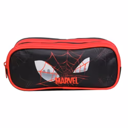 Trousse scolaire - Marvel - Spider-Man - 2 compartiments - Noir - Polyester résistant