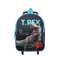 Sac à dos à roulettes maternelle Jurassic World Noir T-Rex - BAGTROTTER - L25 x l12 x H32 cm - Enfant - Garçon
