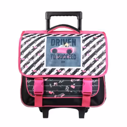 BAGTROTTER Cartable à roulettes 38 cm Barbie Voiture