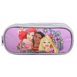 Trousse scolaire - Disney - Princesses - 2 compartiments - Violet - Polyester résistant
