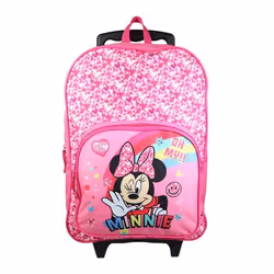BAGTROTTER Sac à dos à roulettes Minnie So Cool Rose
