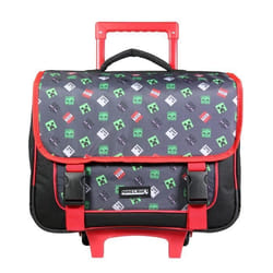 BAGTROTTER Cartable à roulettes 38 cm Minecraft Noir