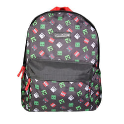 BAGTROTTER Sac à dos 1 compartiment Minecraft Noir
