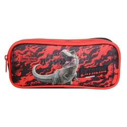 Trousse scolaire - Jurassic World - 2 compartiments - Noir - Polyester - Zippée