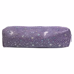 Trousse scolaire - No Name - Carrée - Violet - Matériaux super résistants - Zippée