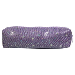 Trousse scolaire - No Name - Carrée - Violet - Matériaux super résistants - Zippée