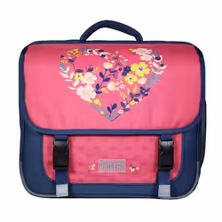 Cartable - BAGTROTTER - Phileas - 38 cm - Rose - Enfant - Zippée