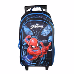 BAGTROTTER Sac à dos à roulettes Spider-Man Bleu