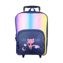 BAGTROTTER Sac à dos à roulettes Lili Lou Bleu