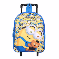 BAGTROTTER Sac à dos à roulettes 32 cm maternelle Les Minions Jaune