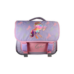 Bagtrotter - Cybel - Cartable 38cm - Violet - 2 Compartiments - 1 Poche Sous Rabat - 1 Poche Bouteille - Bretelles...