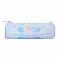 Bagtrotter - La Reine des Neiges - Frozen - Disney -Trousse Scolaire Ronde - Turquoise - 1 Compartiment Zippé - 22x7x7cm -...