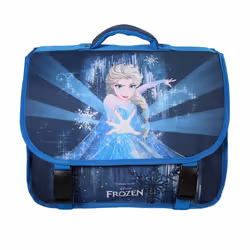 Bagtrotter - La Reine des Neiges - Frozen - Disney - Cartable 38cm - Bleu Marine - 2 Compartiments - 1 Poche Sous Rabat - ...