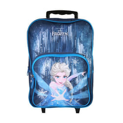 Bagtrotter - La Reine des Neiges - Frozen - Disney - Sac à Dos Scolaire à Roulettes  - Bleu - 1 Compartiment Zippé - 1 Poche...