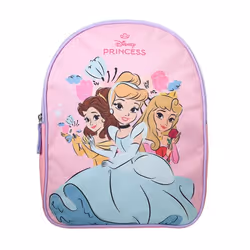 Bagtrotter - Princesses Disney - Sac à Dos Scolaire Goûter 31 cm - Rose Pâle - 1 compartiment zippé - Bretelles...