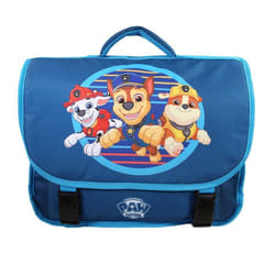 Bagtrotter - PatPatrouille - Cartable 38cm - Bleu - 2 Compartiments - 1 Poche Sous Rabat - Bretelles Matelassés - Fond...