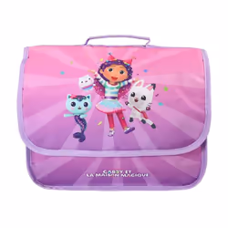 Bagtrotter - Gabby et La Maison Magique - Cartable 32cm  - Violet - 1 Compartiment  - Bretelles Matelassés et Fermeture Velcr ...