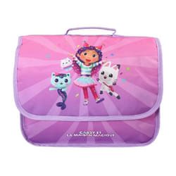 Bagtrotter - Gabby et La Maison Magique - Cartable 32cm  - Violet - 1 Compartiment  - Bretelles Matelassés et Fermeture Velcro...