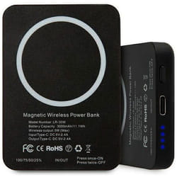 Batterie externe - power bank pour telephone Karl lagerfeld - KF000621 - KLPBMSOIBK Batterie externe à induction 3000 mAh